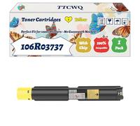 Compatible for Xerox 106R03737 Toner Cartridges Work for Xerox VersaLink C7030D C7030S C7030T Printers, with Chip, High Yield 33600 Pages, High-Definition Printing (1 Pack Yellow)