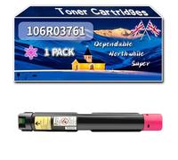 Compatible for Xerox 106R03761 106R03762 106R03763 106R03764 Toner Cartridges, Work for Xerox VersaLink C7000DN C7000N Printers, Toner Cartridges (1 Pack Magenta)