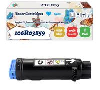 Compatible for Xerox 106R03859 Toner Cartridges Work for Xerox VersaLink C500 C505 Printers, with Chip, High Yield 5000 Pages, High-Definition Printing (1 Pack Cyan)