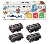 Compatible for Xerox 106R04347 Toner Cartridges Work for Xerox B205 MFP B210 B215 MFP Printers, with Chip, High Yield 4000 Pages, High-Definition Printing (4 Pack Black)