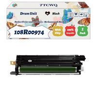Compatible for Xerox 108R00974 Drum Unit Work for Xerox Phaser 6700 6700DN 6700DT 6700DX 6700N Printers, with Chip, High Yield 60000 Pages, High-Definition Printing (1 Pack Black)