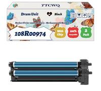 Compatible for Xerox 108R00974 Drum Unit Work for Xerox Phaser 6700 DN 6700 DNM 6700 DT 6700 DTM 6700 DX 6700 DXM 6700 N 6700 NM 6700 Printers (2 Pack Black)