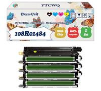 Compatible for Xerox 108R01484 Drum Unit Work for Xerox VersaLink C500 C500DN C500DNW C500N Printers, with Chip, High Yield 50000 Pages, High-Definition Printing (4-Pack BK/C/M/Y)