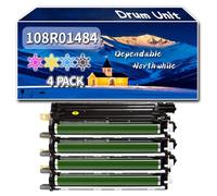 Compatible for Xerox 108R01484 Drum Unit, Work for Xerox VersaLink C500 C500DN C500DNW C500N Printers, Drum Unit 108R01481 108R01482 108R01483 (4-Pack BK/C/M/Y)