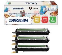 Compatible for Xerox 108R01484 Drum Unit Work for Xerox VersaLink C500NW C505 C505S C505SW C505X Printers, with Chip, High Yield 50000 Pages, High-Definition Printing (3 Pack Black)