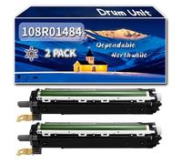 Compatible for Xerox 108R01484 Drum Unit, Work for Xerox VersaLink C500NW C505 C505S C505SW C505X Printers, Drum Unit 108R01481 108R01482 108R01483 (2 Pack Black)