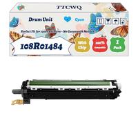 Compatible for Xerox 108R01484 Drum Unit Work for Xerox VersaLink C500NW C505 C505S C505SW C505X Printers, with Chip, High Yield 50000 Pages, High-Definition Printing (1 Pack Cyan)