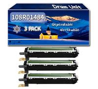 Compatible for Xerox 108R01484 Drum Unit, Work for Xerox VersaLink C500NW C505 C505S C505SW C505X Printers, Drum Unit 108R01481 108R01482 108R01483 (3 Pack Black)