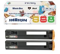 Compatible for Xerox 108R01504 Waste Box Work for Xerox VersaLink C 8000 DT C 8000 DTM C 9000 Printers, with Chip, High Yield 47000 Pages, High-Definition Printing (2-Pack Black)