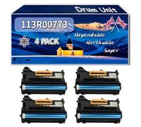 Compatible for Xerox 113R00773 Drum Unit, Work for Xerox WorkCentre 3655 3615 3615DN Phaser 3610DN Printers, Drum Unit (4 Pack Black)
