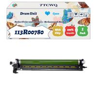 Compatible for Xerox 113R00780 Drum Unit Work for Xerox VersaLink C7020 C7020D C7020DN C7020DNW Printers, with Chip, High Yield 209000 Pages, High-Definition Printing (1 Pack Cyan)