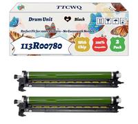 Compatible for Xerox 113R00780 Drum Unit Work for Xerox VersaLink C7020 C7020D C7020DN C7020DNW Printers, with Chip, High Yield 209000 Pages, High-Definition Printing (2 Pack Black)