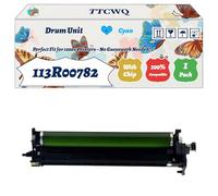 Compatible for Xerox 113R00782 Drum Unit Work for Xerox VersaLink C7000 C7000DN C7000N Printers, with Chip, High Yield 92200 Pages, High-Definition Printing (1 Pack Cyan)