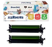 Compatible for Xerox 113R00782 Drum Unit Work for Xerox VersaLink C7000 C7000DN C7000N Printers, with Chip, High Yield 92200 Pages, High-Definition Printing (2 Pack Black)