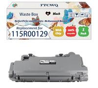 Compatible for Xerox 115R00129 Waste Box Work for Xerox VersalInk C 7000 DN VersalInk C 7000N Printers, with Chip, High Yield 21200 Pages, High-Definition Printing (1 Pack Black)