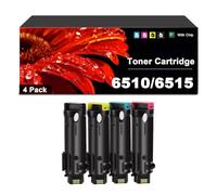 Compatible for Xerox 6510 Toner Cartridge, 2.5K Multicolor | Compatible for Phaser 6510 6510N 6510DN 6510DNI for WorkCentre 6515 6515N 6515DN 6515DNI Printer, High Yield 2,500 Pages
