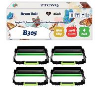 Compatible for Xerox B305 Drum Unit Work for Xerox B305 B310 B315 Printers, with Chip, High Yield 40000 Pages, High-Definition Printing (4 Pack Black)