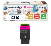 Compatible for Xerox C310 Toner Cartridge Work for Xerox C310 C315 Printers, with Chip, High Yield 3000 Pages, High-Definition Printing (1 Pack Magenta)