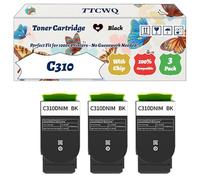 Compatible for Xerox C310 Toner Cartridge Work for Xerox C310 C315 Printers, with Chip, High Yield 8000 Pages, High-Definition Printing (3 Pack Black)