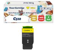 Compatible for Xerox C310 Toner Cartridge Work for Xerox C310 C315 Printers, with Chip, High Yield 8000 Pages, High-Definition Printing (1 Pack Yellow)