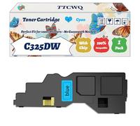 Compatible for Xerox C325DW Toner Cartridge Work for Xerox ApeosPrint C325 C325dw Apeos C325df C325dw Printers, with Chip, High Yield 6000 Pages, High-Definition Printing (1 Pack Cyan)