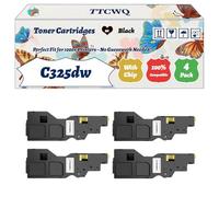 Compatible for Xerox C325dw Toner Cartridges Work for Xerox C325df C325dw Printers, with Chip, High Yield 7000 Pages, High-Definition Printing (4 Pack Black)