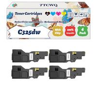 Compatible for Xerox C325dw Toner Cartridges Work for Xerox C325df C325dw Printers, with Chip, High Yield 7000 Pages, High-Definition Printing (4-Pack BK/C/M/Y)
