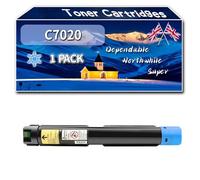 Compatible for Xerox C7020 Toner Cartridges, Work for Xerox Versalink C7020 C7025 C7030 Printers, Toner Cartridges 106R03737 106R03740 106R03739 106R03738 (1 Pack Cyan)