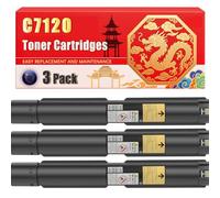 Compatible for Xerox C7120 VersaLink C7120 C7125 C7130 Toner Cartridges Printers, With Chip Large Capacity 41300 Pages (3 Pack Black)