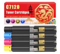 Compatible for Xerox C7120 VersaLink C7120 C7125 C7130 Toner Cartridges Printers, With Chip Large Capacity 41300 Pages (4-Pack BK/C/M/Y)