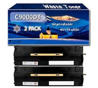 Compatible for Xerox C9000DT Waste Toner Container, Work for Xerox VersaLInk C8000DT VersaLInk C8000W VersaLInk C9000DT Printers, Waste Toner Container 108R01504 (2-Pack Black)