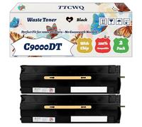 Compatible for Xerox C9000DT Waste Toner Container Work for Xerox VersaLInk C8000DT VersaLInk C8000W VersaLInk Printers (2-Pack Black)