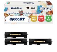 Compatible for Xerox C9000DT Waste Toner Container Work for Xerox VersaLInk C8000DT VersaLInk C8000W VersaLInk Printers (3 Pack Black)