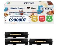 Compatible for Xerox C9000DT Waste Toner Container Work for Xerox VersaLInk C8000DT VersaLInk C8000W VersaLInk Printers (3 Pack Black)