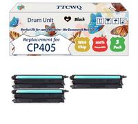 Compatible for Xerox CP405 Drum Unit Work for Xerox DocuPrint CP405 CP405d CP405df CM405 CM405d CM405df Printers, with Chip, High Yield 55000 Pages, High-Definition Printing (3 Pack Black)