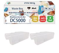 Compatible for Xerox DC5000 Waste Box Work for Xerox DocuColor 5000 5000AP Printers, with Chip, High Yield 50000 Pages, High-Definition Printing (2-Pack Black)