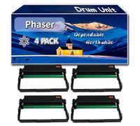 Compatible for Xerox Phaser 3330 Drum Unit, Work for Xerox Phaser 3330 3330DNI WorkCentre 3300 3335 3335DN 3335DNI 3345 3345DNI Printers, Drum Unit 101R00555 (4 Pack Black)