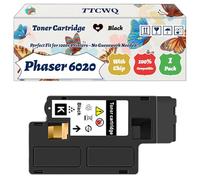 Compatible for Xerox Phaser 6020 Toner Cartridge Work for Xerox Phaser 6020 Phaser 6022 WorkCentre 6025 WorkCentre Printers (1 Pack Black)