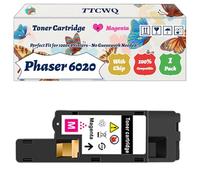 Compatible for Xerox Phaser 6020 Toner Cartridge Work for Xerox Phaser 6020 Phaser 6022 WorkCentre 6025 WorkCentre Printers (1 Pack Magenta)