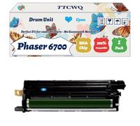 Compatible for Xerox Phaser 6700 Drum Unit Work for Xerox Phaser 6700 Phaser 6700DN Phaser 6700DT Phaser 6700DX Phaser Printers (1 Pack Cyan)