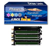Compatible for Xerox Phaser 6700 Drum Unit, Work for Xerox Phaser 6700 Phaser 6700DN Phaser 6700DT Phaser 6700DX Phaser Printers (4-Pack BK/C/M/Y)