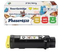 Compatible for Xerox Phaser6510 Toner Cartridge Work for Xerox Phaser 6510 WorkCentre 6515n Printers, with Chip, High Yield 3500 Pages, High-Definition Printing (1 Pack Yellow)
