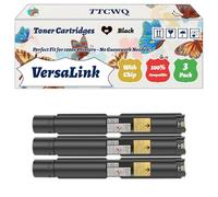 Compatible for Xerox VersaLink 7120 Toner Cartridges Work for Xerox VersaLink C7100 C7120 C7125 C7130 Printers, with Chip, High Yield 38000 Pages, High-Definition Printing (3 Pack Black)