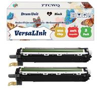 Compatible for Xerox VersaLInk C600 Drum Unit Work for Xerox VersaLink C600 C600DN C600N C605 C605X C605XL Printer, with Chip, High Yield 50000 Pages, High-Definition Printing (2 Pack Black)