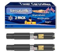 Compatible for Xerox VersaLInk C7000 Toner Cartridges, Work for Xerox VersaLInk C7000 VersaLInk C7000DN VersaLInk C7000N Printers, Toner Cartridges (2 Pack Black)