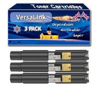 Compatible for Xerox VersaLInk C7000 Toner Cartridges, Work for Xerox VersaLInk C7000 VersaLInk C7000DN VersaLInk C7000N Printers, Toner Cartridges (3 Pack Black)