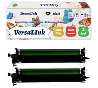 Compatible for Xerox VersaLInk C7120 Drum Unit Work for Xerox VersaLInk C7120 VersaLInk C7125 VersaLInk C7130 Printers, with Chip, High Yield 80000 Pages, High-Definition Printing (2 Pack Black)