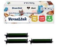 Compatible for Xerox VersaLInk C7120 Drum Unit Work for Xerox VersaLInk C7120 VersaLInk C7125 VersaLInk C7130 Printers, with Chip, High Yield 80000 Pages, High-Definition Printing (3 Pack Black)