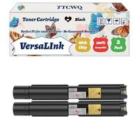 Compatible for Xerox VersaLInk C7120 Toner Cartridge Work for Xerox VersaLInk C7100 C7120 C7125 C7130 Printers, with Chip, High Yield 31000 Pages, High-Definition Printing (2 Pack Black)