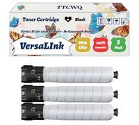 Compatible for Xerox VersaLInk C8000DT Toner Cartridge Work for Xerox VersaLInk C8000DT VersaLInk C8000W Printers, with Chip, High Yield 20900 Pages, High-Definition Printing (3 Pack Black)